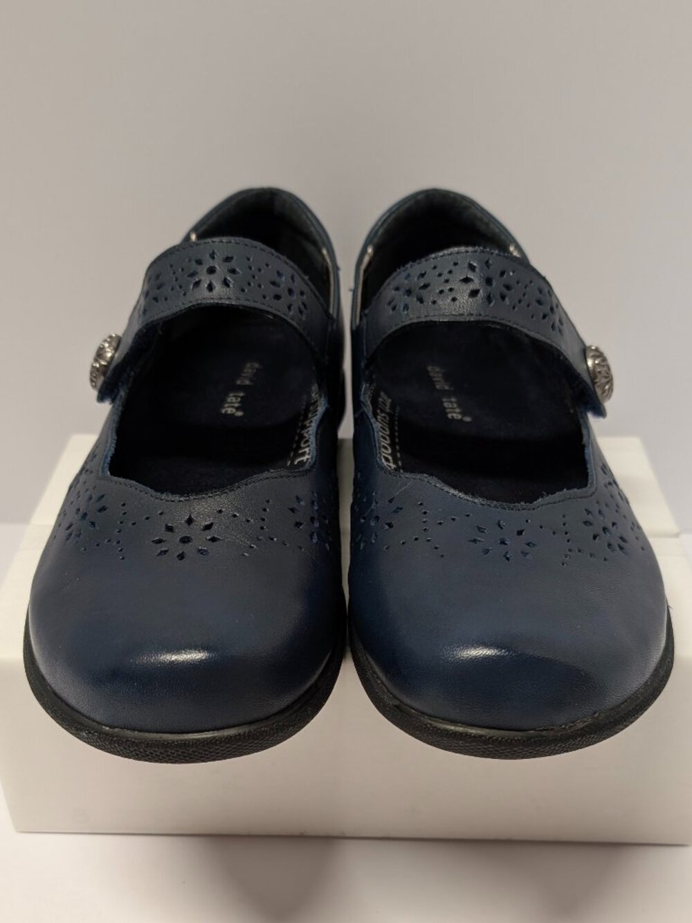David Tate Bev Adjustable Mary-Janes in Navy - Picture 11 of 14